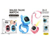 2-in-1 Kids Walkie-Talkie Watch Set – Brand New 2-Pack Rechargeable Long-Range Intercom Toy with Slide Cover & Lanyard Mode (Pink & Blue)