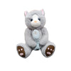 Cute Plush Cat Toy with Toy Fish – Soft Stuffed Kitten Animal