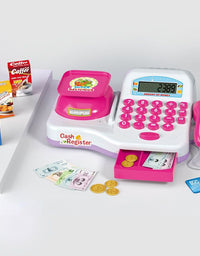 Barbie Cash Register Checkout Counter And Electric Cashier Computer Toys
