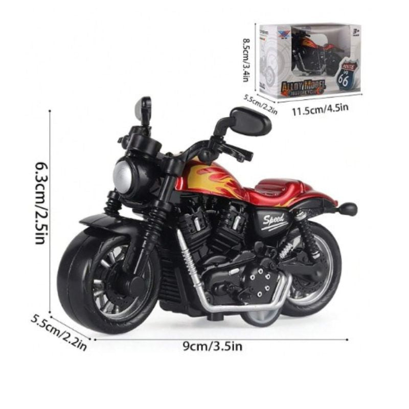 Diecast Alloy Mini Motorcycle Scale Model 1:36
