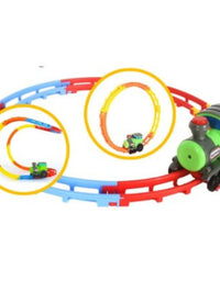 Melody Express- Innovative Light-Up Tumble Train Rail Playset
