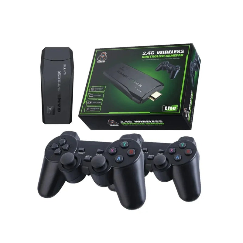 Game Stick 4K Consola Game box Retro TV Video Gaming Console 2.4G Wireless Gamepad