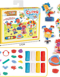 Clown Party Clay Dough Tools Making Clown Faces Kit For Kids
