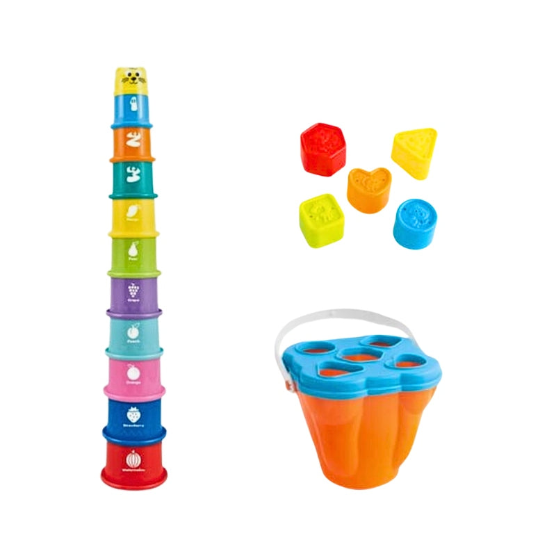 Early Education Shape Sorting & Stacking Cup Toy For Kids