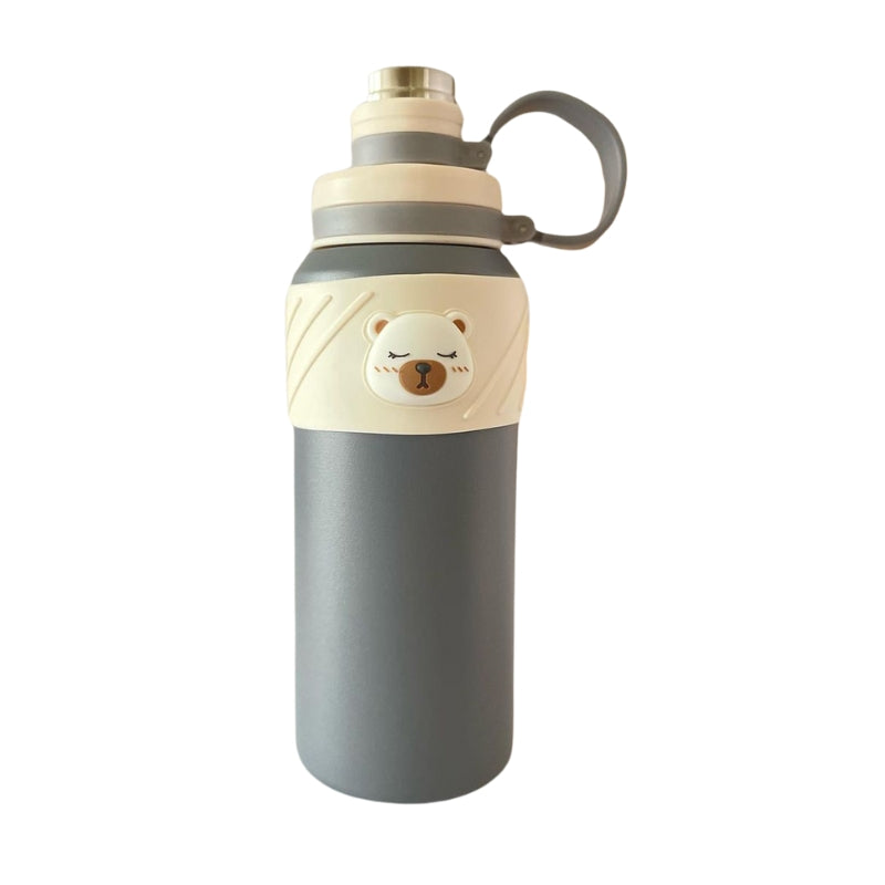 Adorable Bear Embossed Water Bottle For Kids