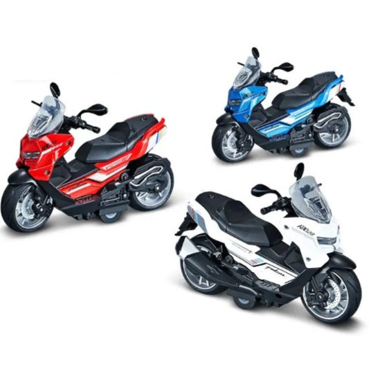 Die-Cast Classic Scooty With Dazzling Lights And Roaring Sounds toy