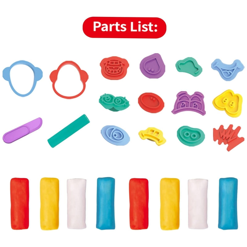 Clown Party Clay Dough Tools Making Clown Faces Kit For Kids