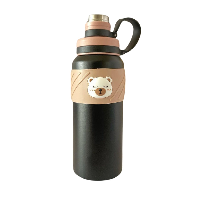 Adorable Bear Embossed Water Bottle For Kids