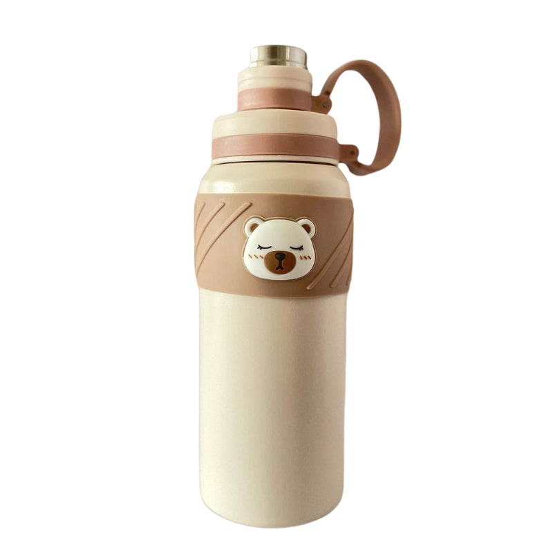 Adorable Bear Embossed Water Bottle For Kids