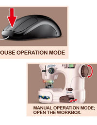 Tiny Tailor's Dream-Mini Home Sewing Machine With Mouse – Stitch Magic At Your Fingertips
