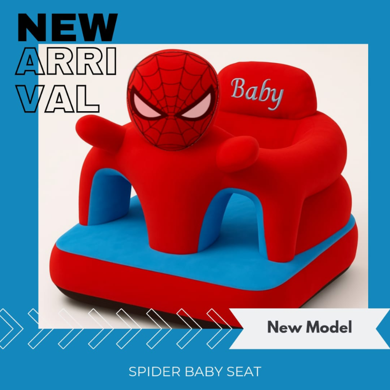 Spider Baby Sofa Seater – Soft Plush Support Chair for Babies & Toddlers