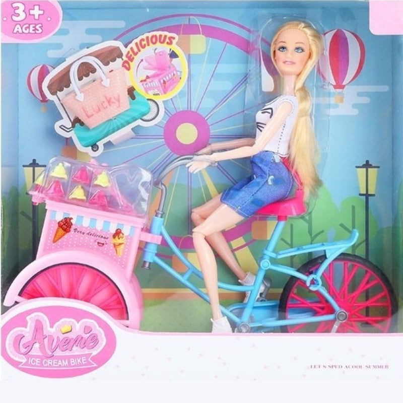 Barbie Ice Cream Bike With Doll