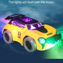 Battery-Powered Sports Car With Dazzling Lights And Groovy Music