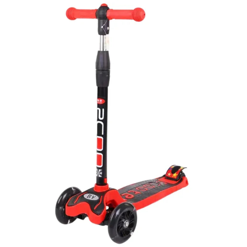 Easy Foldable 3 Wheels Scooty with LED Light Up Wheels For Kids