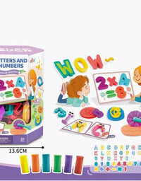 Letters And Numbers with Play Dough Educational toy for kids
