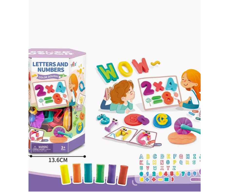 Letters And Numbers with Play Dough Educational toy for kids