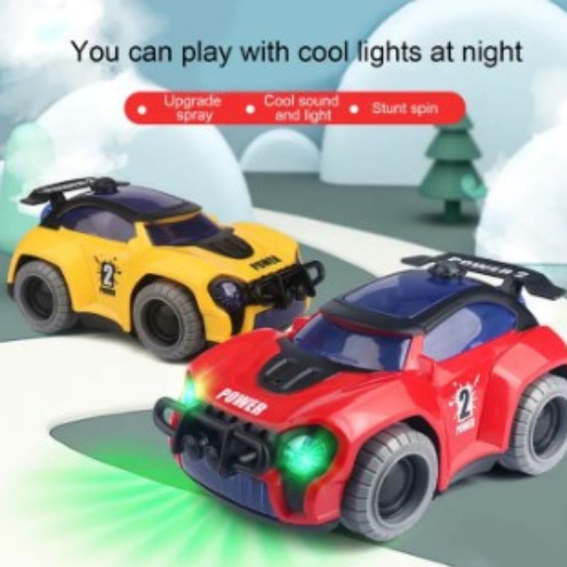 Battery-Powered Sports Car With Dazzling Lights And Groovy Music