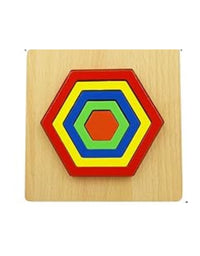 Wooden Slate Shapes Puzzles For Kids - 1 Piece
