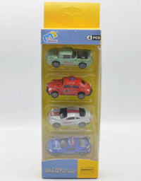 Diecast Car Metal Body Pack Of 4
