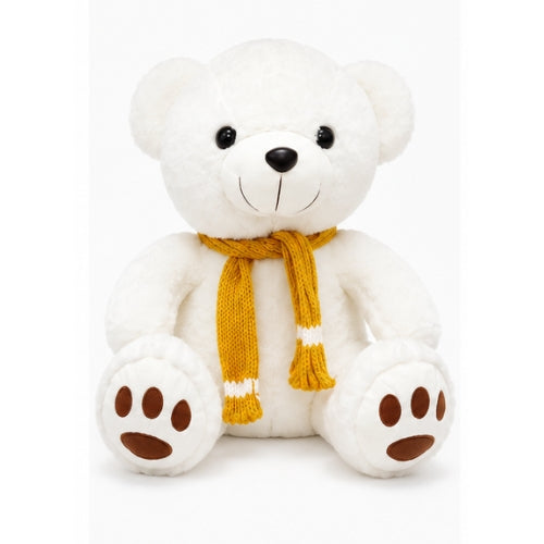 Sweet Peony Teddy: Ultra-Soft Plush with Scarf Accessory