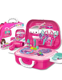 Beauty Dressing Makeup Suitcase For Girls - 24 Pcs
