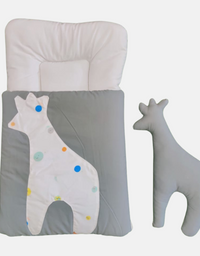 Giraffe Baby Carry Nest With Pillow (Gray)
