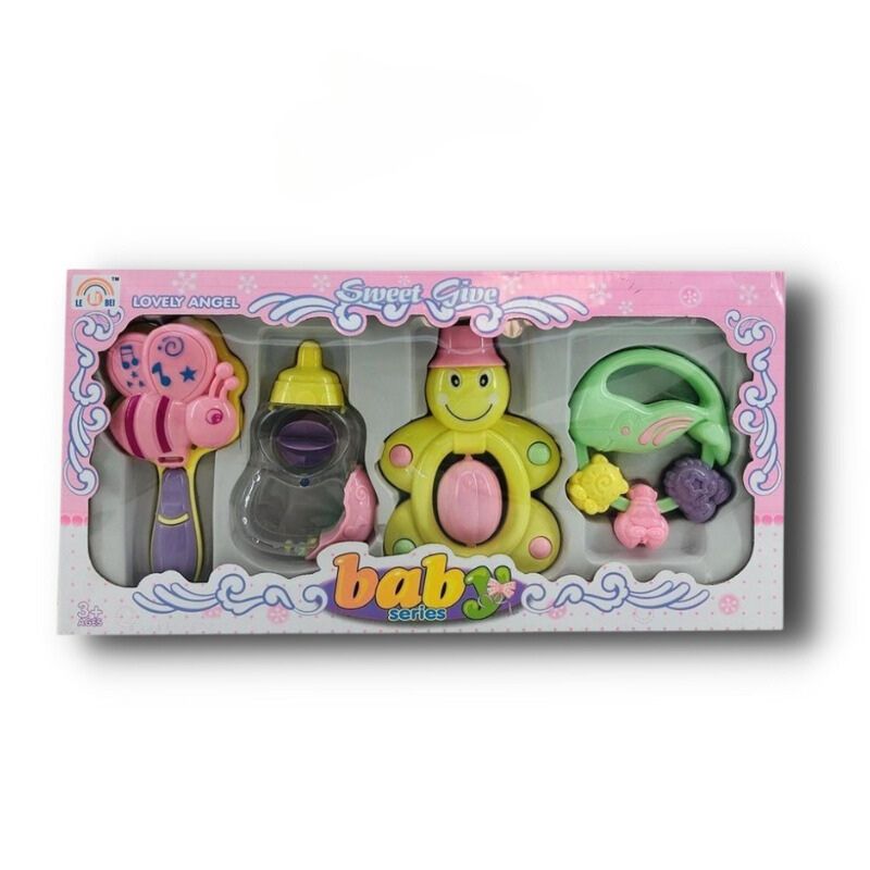 4 Pcs Rattle Pack For Baby