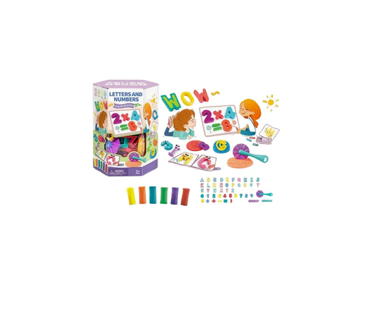 Letters And Numbers with Play Dough Educational toy for kids