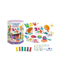 Letters And Numbers with Play Dough Educational toy for kids
