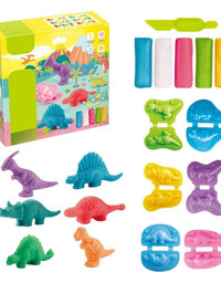 Dinosaur World Plasticine Tools With 5 Colorful Modelling Clay
