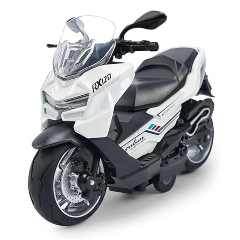 Die-Cast Classic Scooty With Dazzling Lights And Roaring Sounds toy