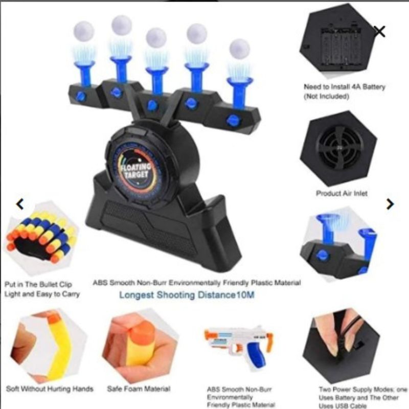 Soft Bullet Gun Shooting Game With Suspended Flying Ball