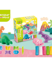 Dinosaur World Plasticine Tools With 5 Colorful Modelling Clay
