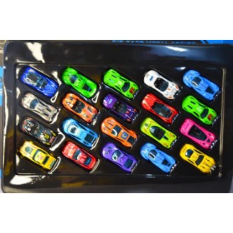 20-Piece Metallic Die-Cast Cars For Kids