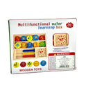 Wooden Multifunction Wafer Learning Box For Kids