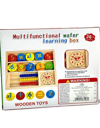 Wooden Multifunction Wafer Learning Box For Kids
