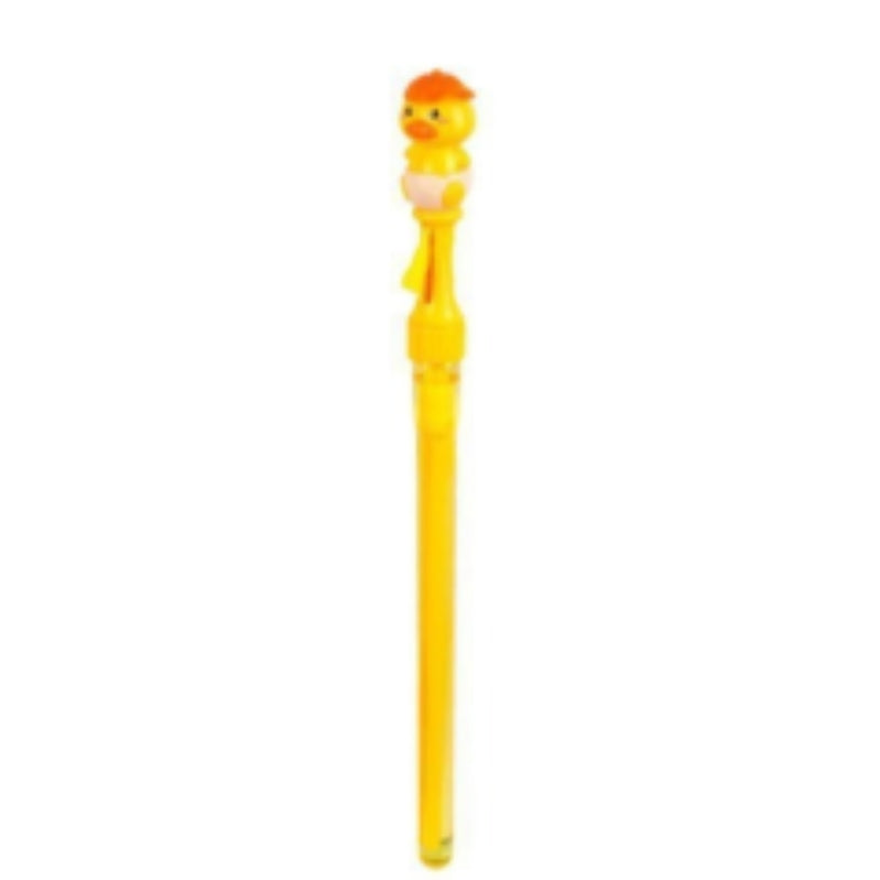 Cute Little Duck Bubble Wand Sticks (Pack of 1 / Party Favors) - Vibrant Yellow