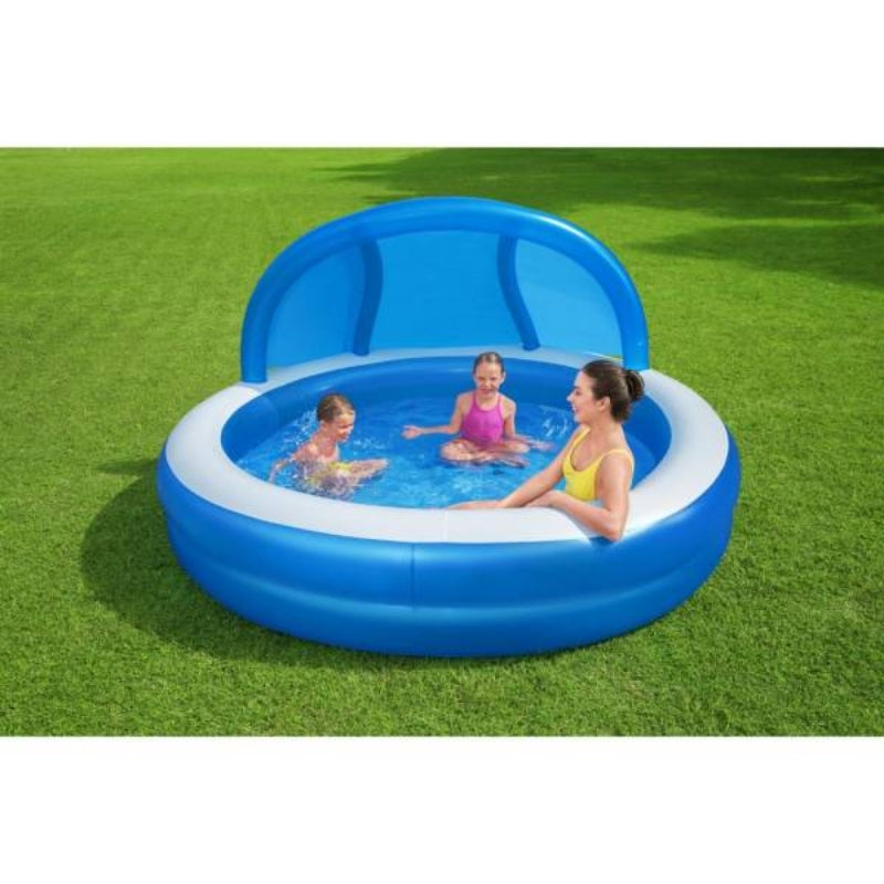 Bestway - Inflatable Swimming Pool With UV Careful Sunshade (7'11x7'11x55) (54337)