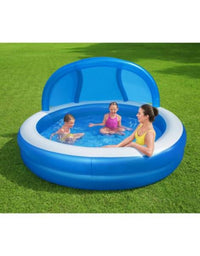 Bestway - Inflatable Swimming Pool With UV Careful Sunshade For Kids (7'11x7'11x55) (54337)
