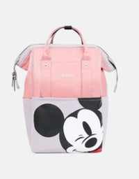 Hello Mickey Mouse Maternity Diaper Backpack - Pink & Gray
