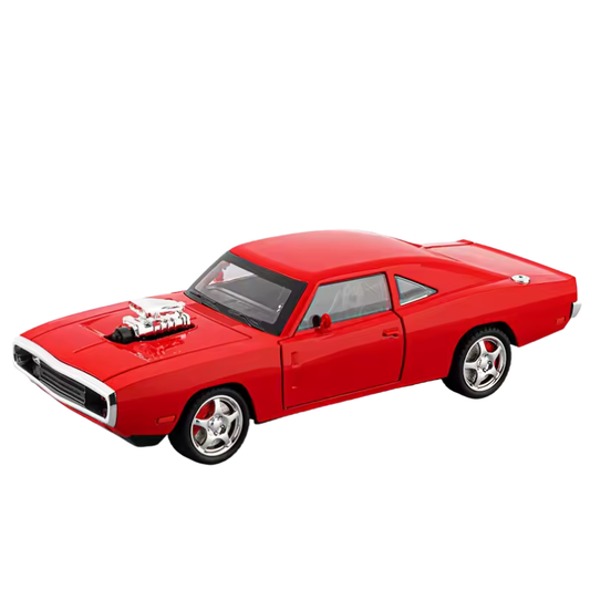 Die-Cast Classic Muscle Car with Lights & Sound  Pull Back Action Toy (Deals)
