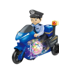 Police Motorcycle With Light & Sound Toy For Kids
