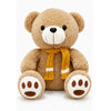 Sweet Peony Teddy: Ultra-Soft Plush with Scarf Accessory