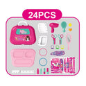 Beauty Dressing Makeup Suitcase For Girls - 24 Pcs