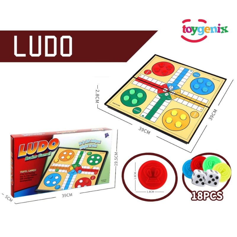 Magnetic Ludo Brain Game With Traditional Board