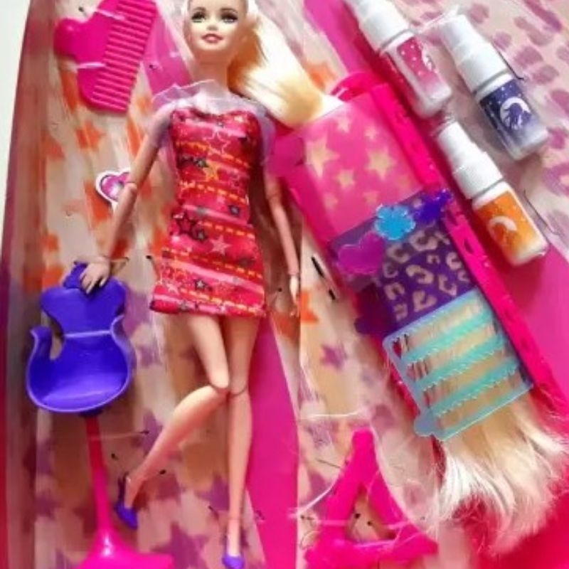 Barbie Fashionable Hair Dyeing Color Set With Accessories