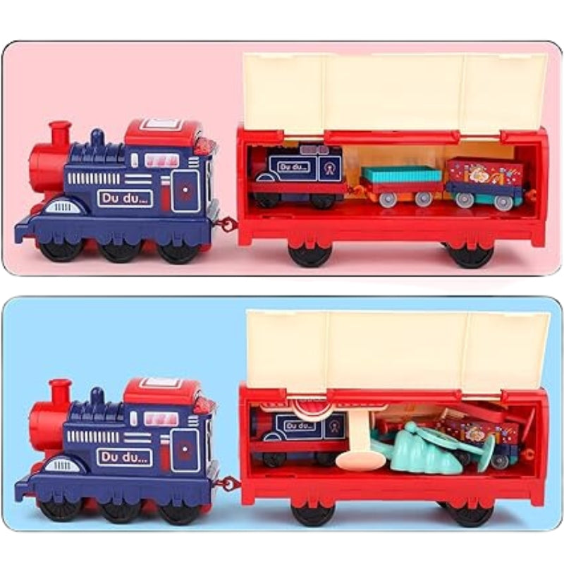 Battery Operated Train Set With Railway Kit Toy For Kids