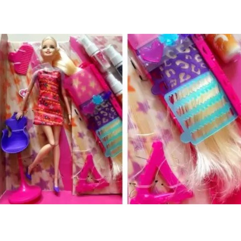 Barbie Fashionable Hair Dyeing Color Set With Accessories