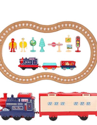Battery Operated Train Set With Railway Kit Toy For Kids

