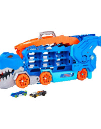 Hot Wheels City Transforming T-Rex Ultimate Hauler For Kids
